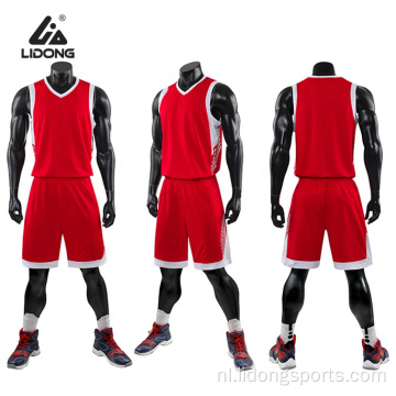 Aangepaste ontwerpbasketbalkleding uniform voor team